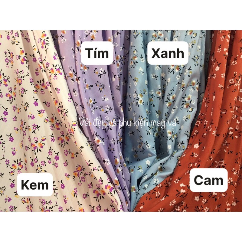 Vải Đũi Hoa Nhí chất mát và đẹp