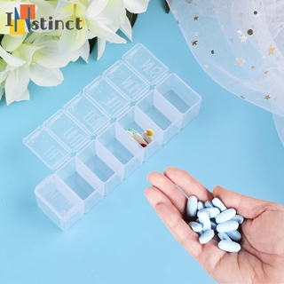 Hộp Đựng Thuốc 7 Ngày Trong Suốt