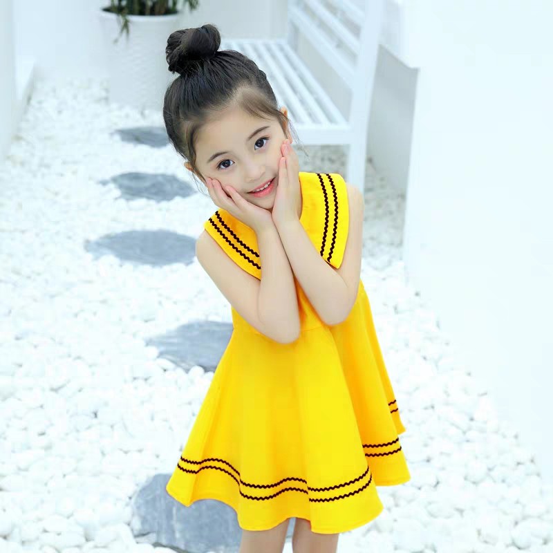 0 - Váy đầm bé gái cổ hải quân điệu đà - HG055