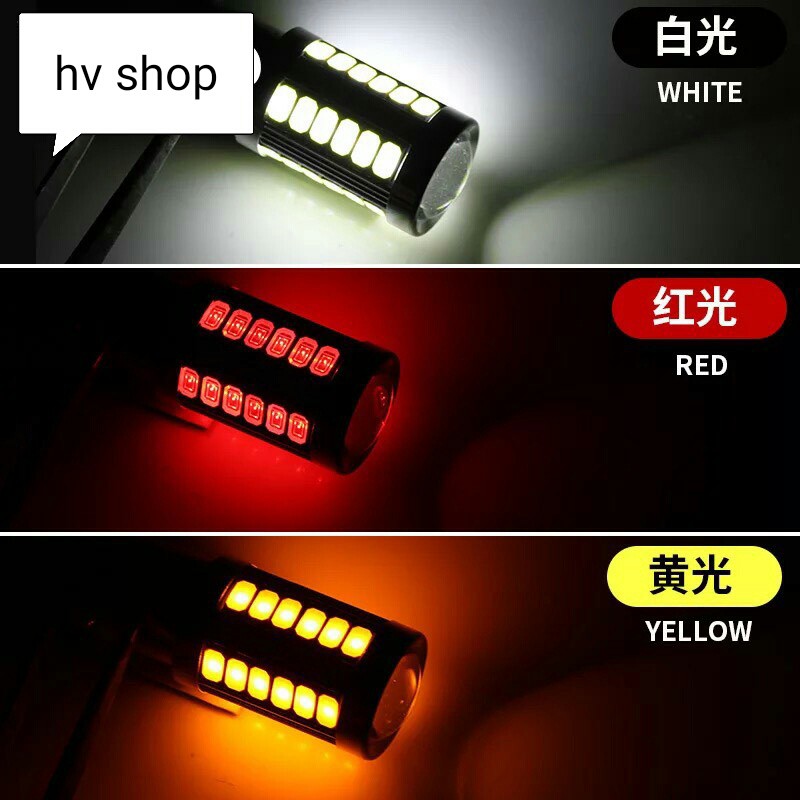 led xe may bóng đèn led xi nhan xe máy 33 SMD SH và ôtô 12V 1 chân 1156 hv shop