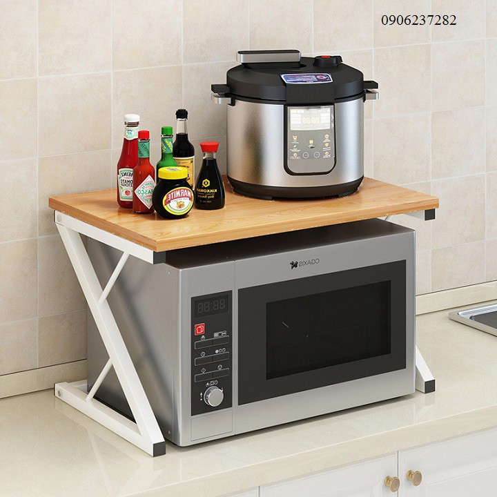 Kệ lò vi sóng - kệ lò nướng chữ Z mặt gỗ MDF