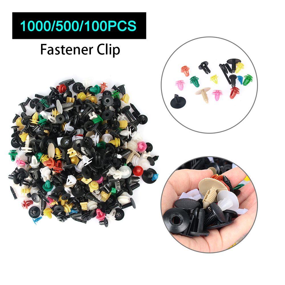 WTTLE Set 1000 / 500 / 100 Kẹp Nhựa Phụ Tùng Ô Tô 1000 / 500 / 100 Cái Fender