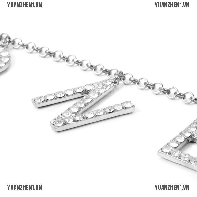 [YUANZHEN1] Thắt Lưng Dây Xích Mặt Chữ Pha Lê Cổ Điển Cho Nữ