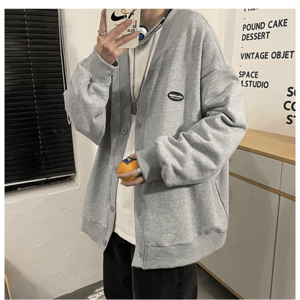 Áo Khoác Cardigan Nam,Áo Khoác Hoodie Nút Gài Thời Trang Siêu Soái Ca Đẳng Cấp Thời Trang Hàn