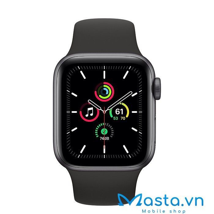 [TRẢ GÓP 0%] Đồng Hồ Apple Watch SE 40mm - Viền nhôm xám, dây Sport Band Đen (GPS) - MYDP2