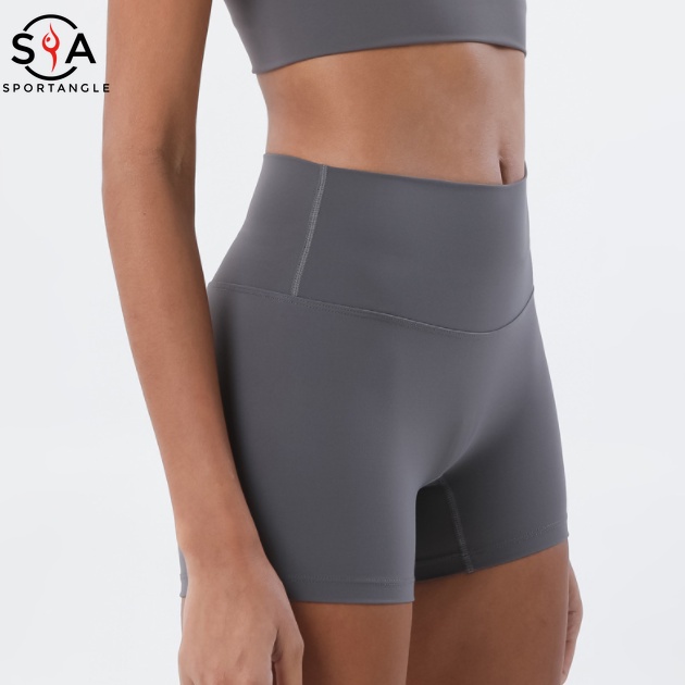 Quần Short Thể Thao Lưng Cao Thiết Kế Năng Động Hợp Thời Trang Dành Cho Nữ