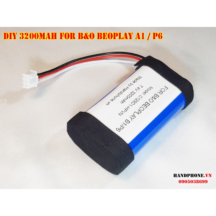 Pin DIY C129D1-HPVN 7.4V cho loa Bluetooth B&amp;O BEOPLAY B1 P6 dung lượng cao 3200mAh