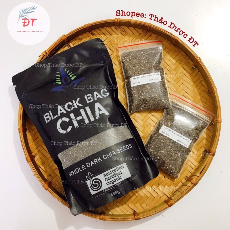 Hạt Chia Black Bag Úc 50 - 100G (Tách Từ Gói 500G)