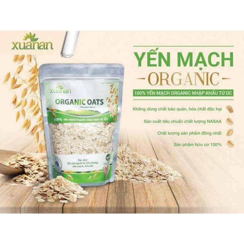 Bột yến mạch hữu cơ Xuân An (400g)