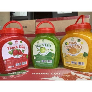 Thạch Trái cây 2.5kg hoa quả dâu- dưa vàng- Táo (Minh hạnh food)