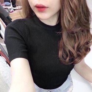 Áo croptop tay ngắn 