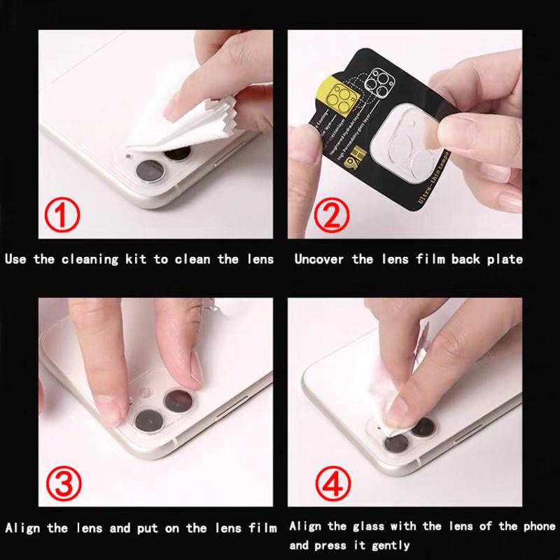 Kính Cường Lực 9D Bảo Vệ Ống Kính Máy Ảnh Cho iPhone 13 12 11 Pro Max Mini X XR XS Max 7 8 6 6s Plus SE 2020 2022