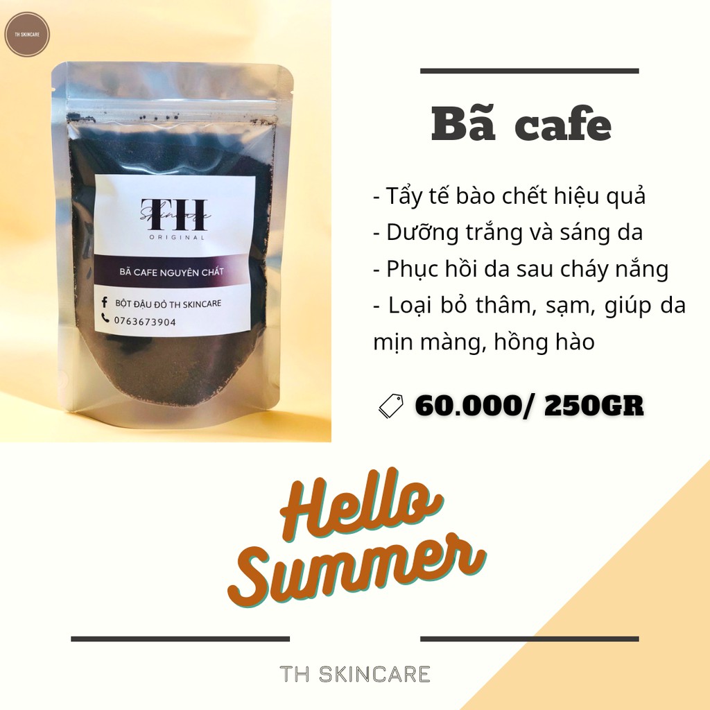 Combo Bột cám gạo + Bã cafe nguyên chất TH Skincare