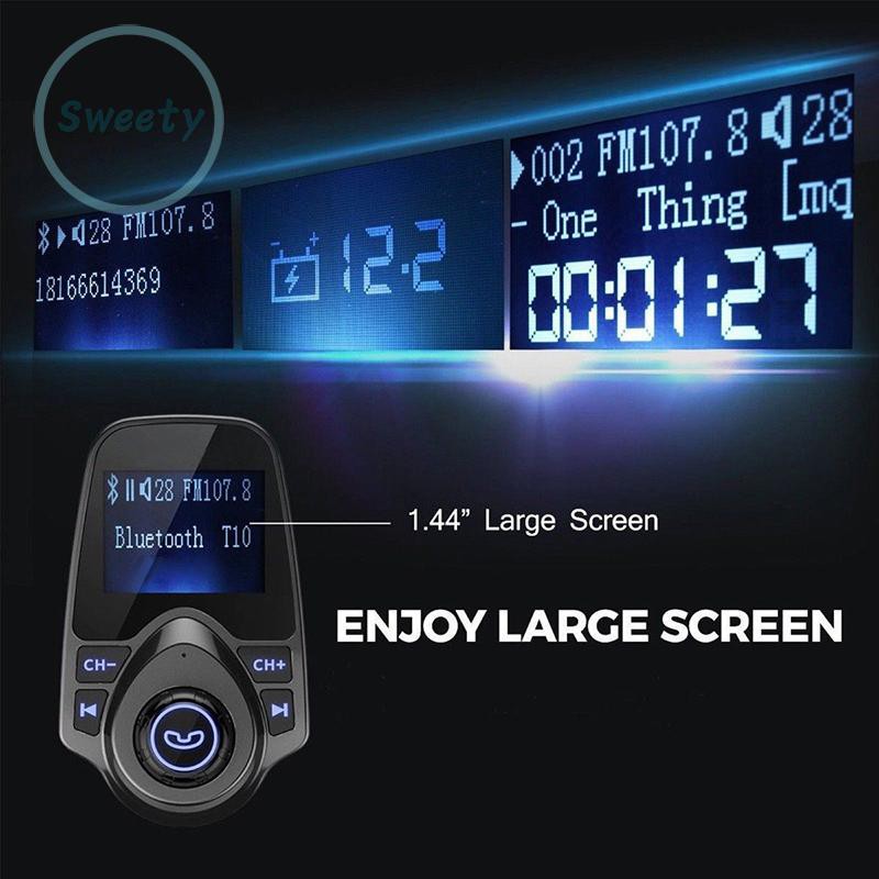 Bộ Truyền Tín Hiệu Âm Thanh Bluetooth Không Dây 5v / 2.1a Cho Xe Ô Tô | BigBuy360 - bigbuy360.vn