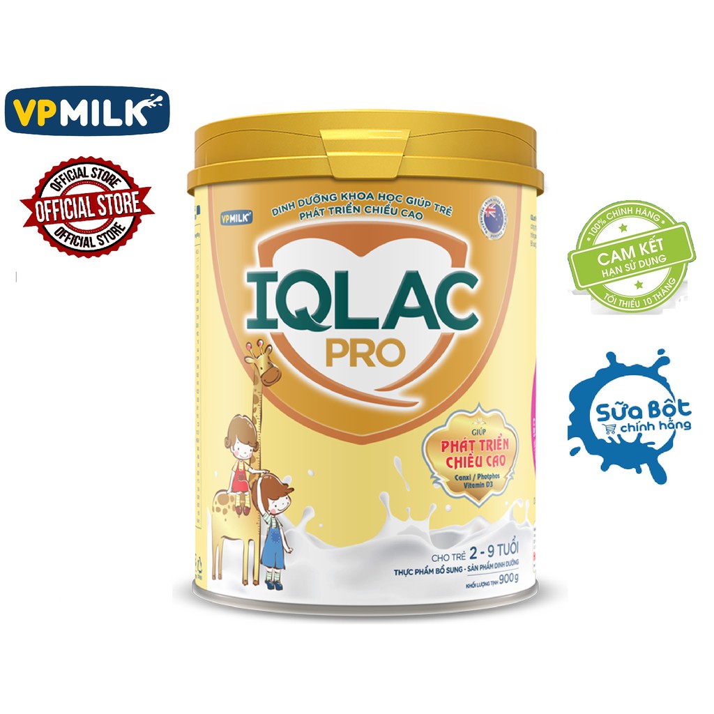 Sữa Bột  IQLac Pro Phát Triển Chiều Cao 900g