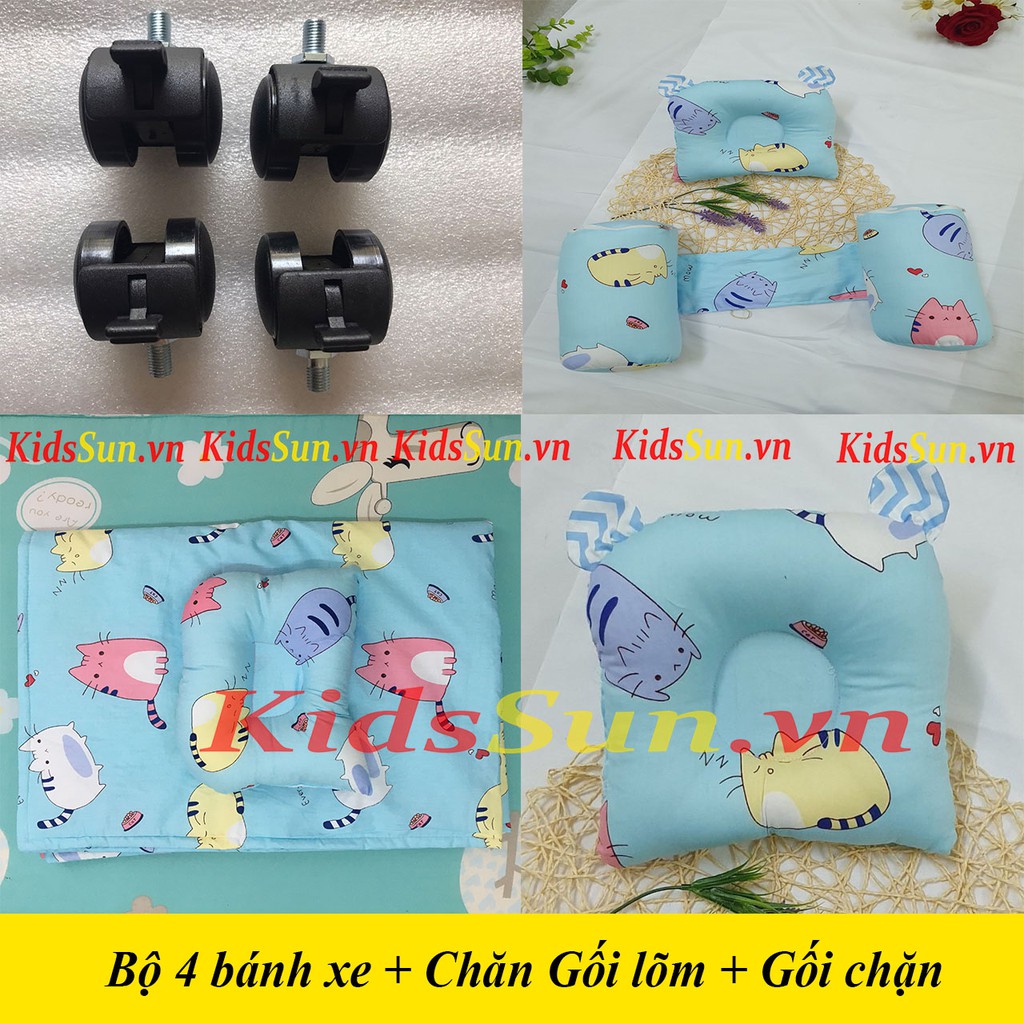 Cũi Gỗ Thông BabySun Giường Cũi Cho Bé Từ 0 - 4 Tuổi Màu Tự Nhiên Kích Thước [110x70x96] BH 12 Tháng Hàng Xuất Khẩu