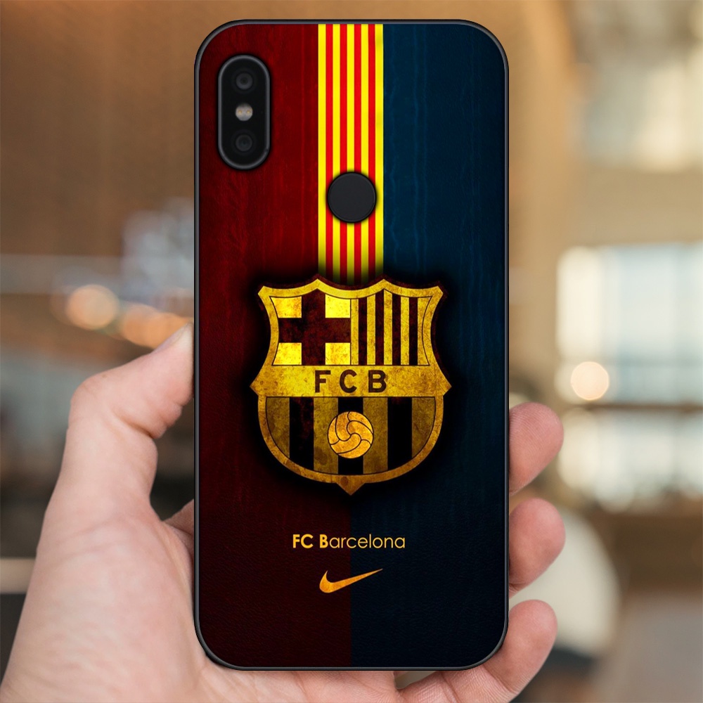 Ốp lưng Xiaomi Redmi Note 6 Pro viền đen in hình Barcelona Barca