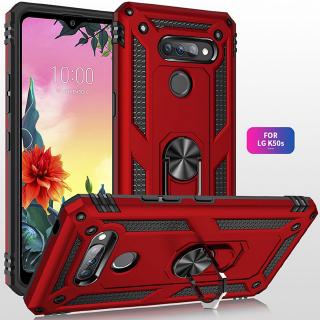 Ốp điện thoại pc cứng kèm vòng khuyên đỡ chống sốc cho lg k50s lg k50s