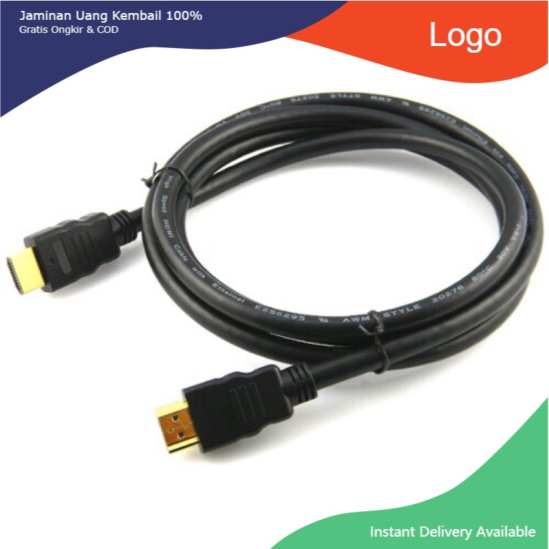 Cáp HDMI 1,5m Tròn Zin  Chuẩn Full HD 1080