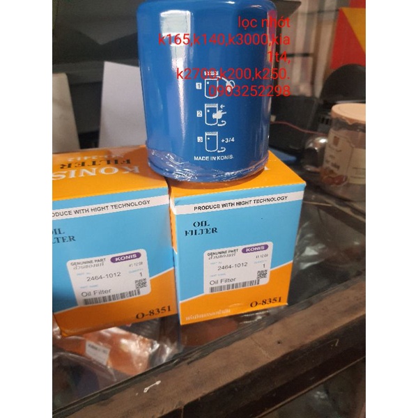 [Mã LIFEAU5SALE giảm 20k đơn 50k] Lọc nhớt kia 1t4, k165,k140, k2700-1t4 frontier - ( mã 0- 8351)ongo3