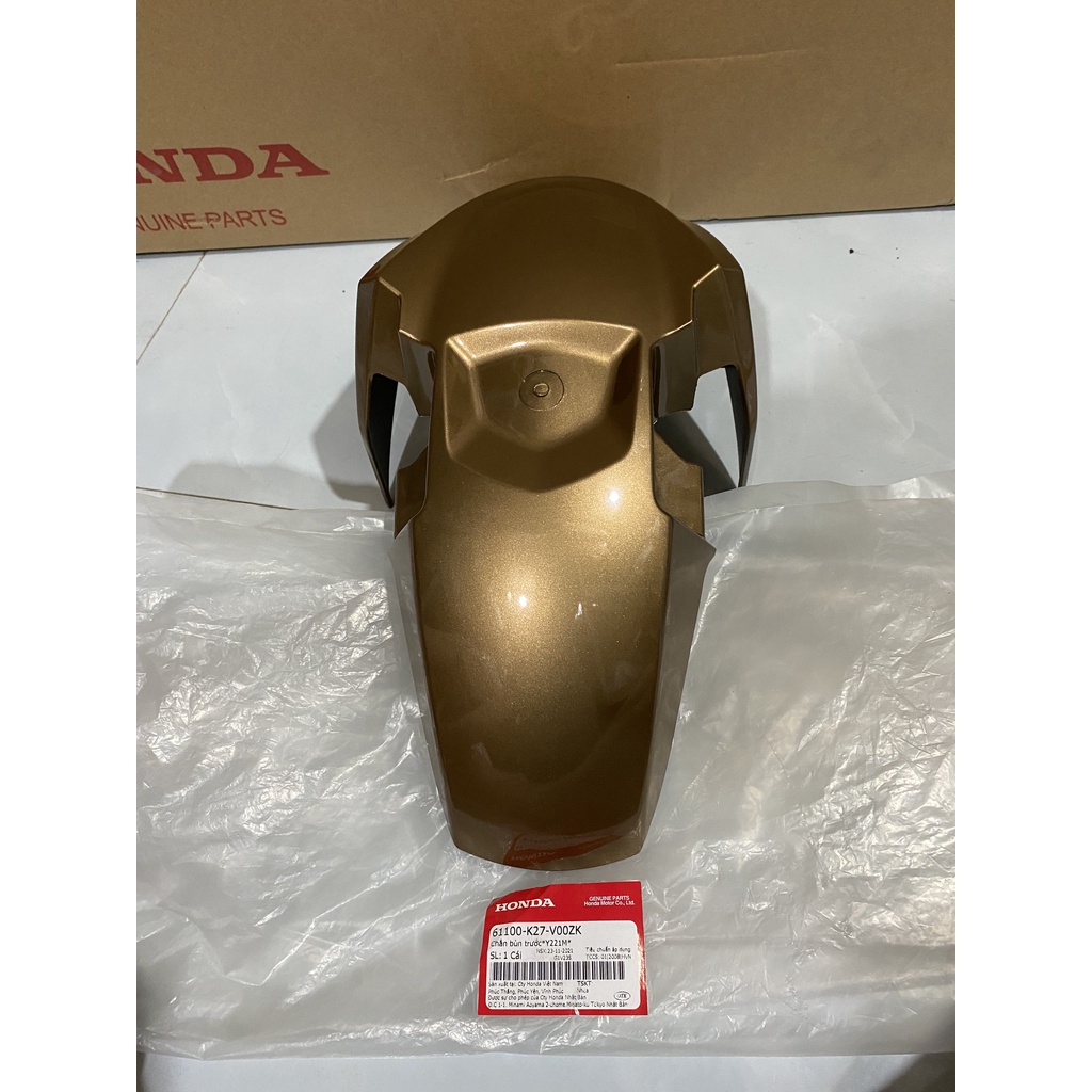 Chắn bùn A trước - dè trước HONDA AIR BLADE 125 năm 2013 màu Vàng đen. *Y221M* 61100K27V00ZK