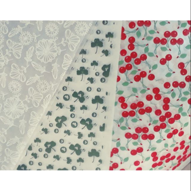 Giấy decal in socola ( bộ =3 màu)