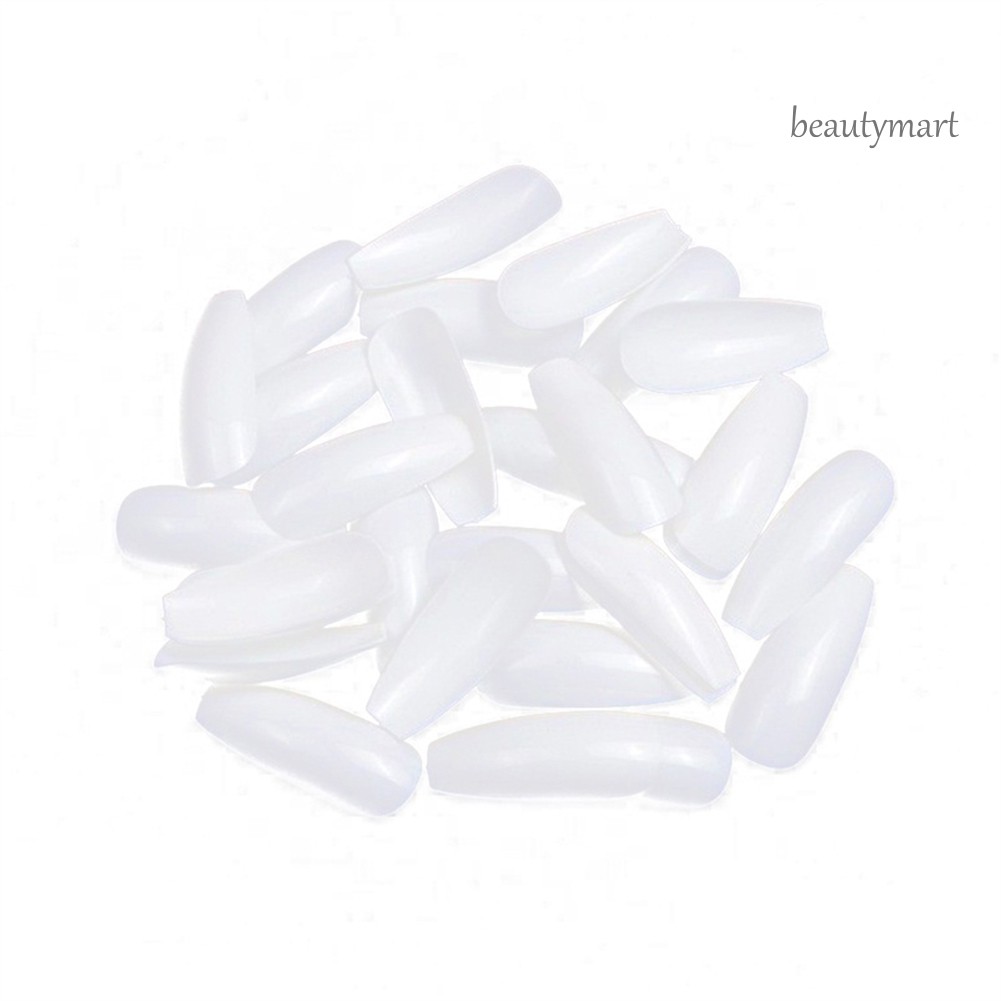 [Hàng mới về] Bộ 100 móng tay giả Balllerina bằng acrylic dùng cho nối dài móng tiện dụng