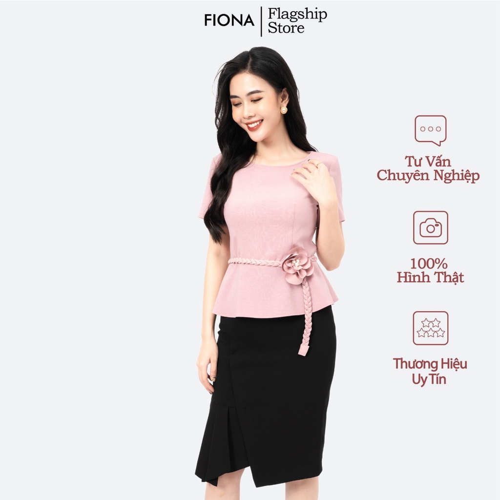 Chân váy ôm FIONA, chân váy công sở can bèo lệch 1 bên F251518