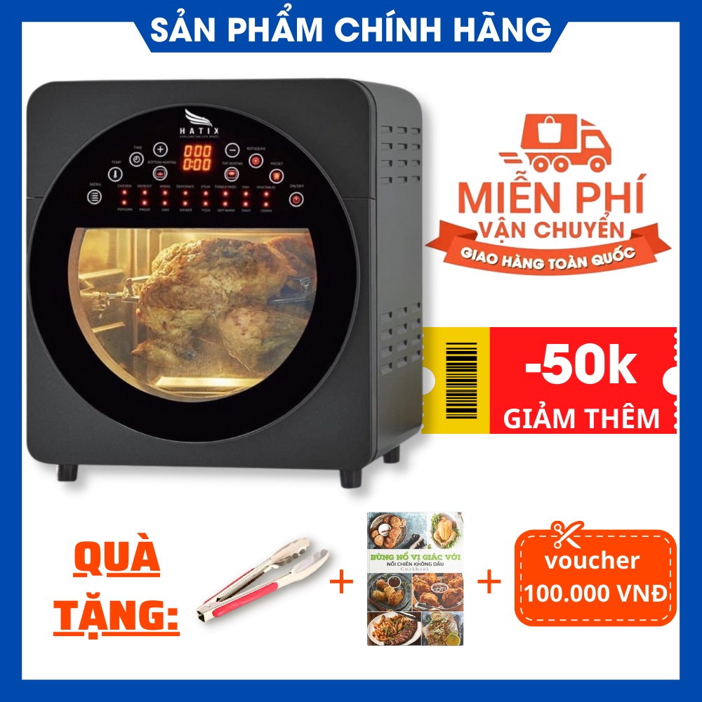 [Chính Hãng] Nồi Chiên Không Dầu Olivo AF15 - BH 24 Tháng, Nồi Nướng Đa Năng, Nướng Gà Nguyên Con, Thương Hiệu Mỹ