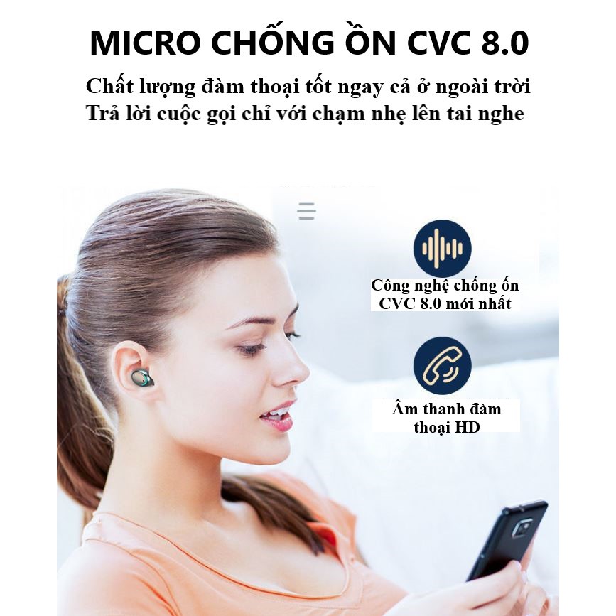 [CÓ LOGO AMOI] TAI NGHE AMOI F9 PRO MAX | BLUETOOTH 5.1 mới nhất 2020 | Hàng chính hãng có logo AMOI F9 | BigBuy360 - bigbuy360.vn