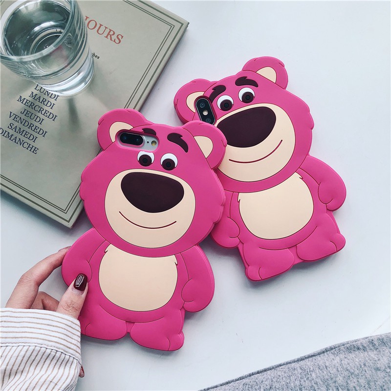 Ốp Điện Thoại Silicon Mềm Hình Gấu 3D Cho Iphone 14 13 12 11 pro MAX 12mini 6 6s 7 8 Plus X XS MAX XR