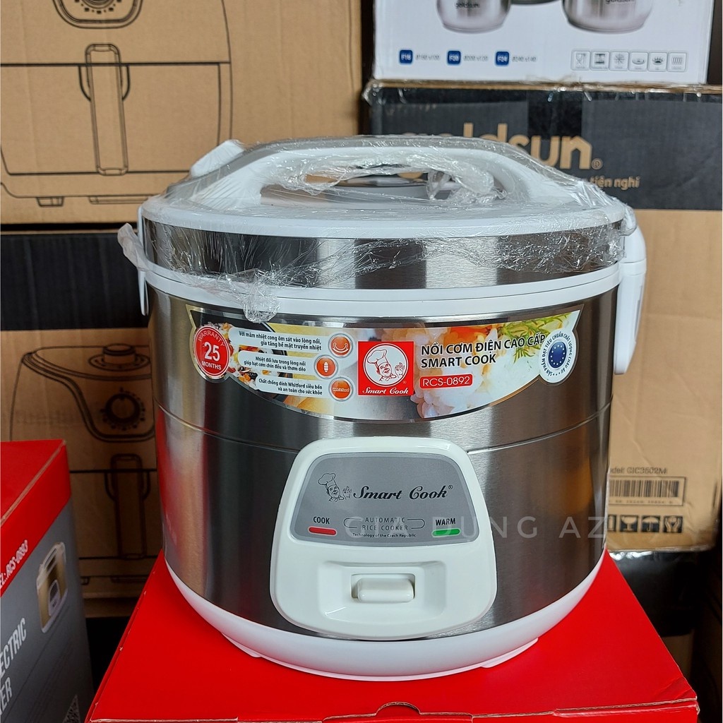 Nồi cơm điện nắp gài Smartcook thương hiệu của tập đoàn Elmich RCS-0892(1,8L), bảo hành12 tháng