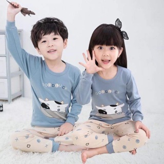 Bộ ngủ thu đông cho bé