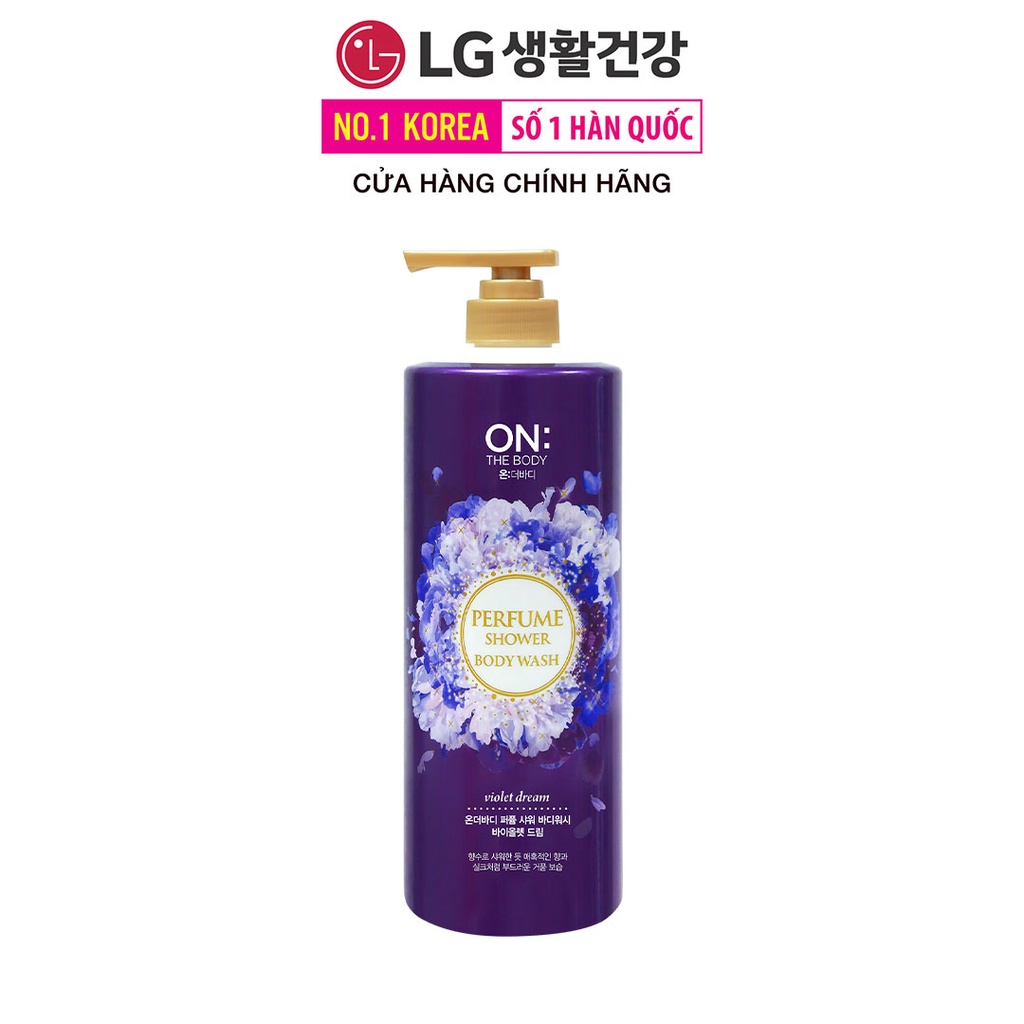 Sữa tắm dưỡng ẩm hương nước hoa On: The Body Perfume Violet Dream 1000g