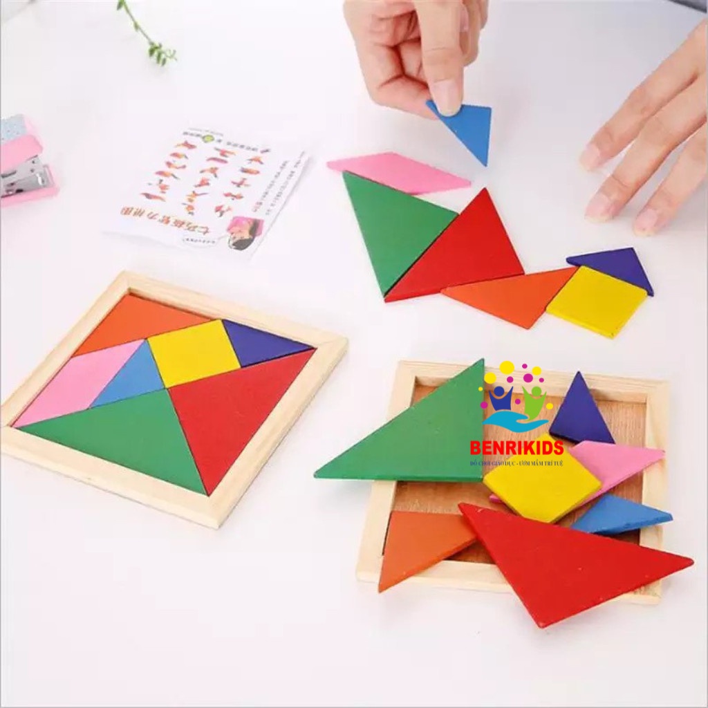 Đồ Chơi Ghép Trí Uẩn Tagam - Học Màu Sắc, Phân Biệt To Nhỏ, Hình Khối Cho Bé Yêu Phát Triển Toàn Diện
