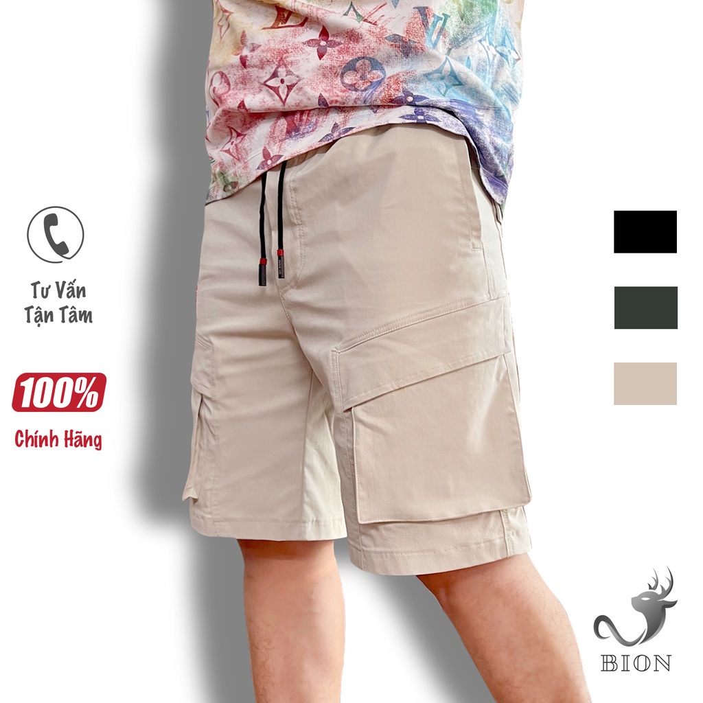 ✘✶▲Quần Short nam Túi Hộp, kaki Hàn Quốc, đùi ngố siêu co giãn Big size, BiOn Store.
