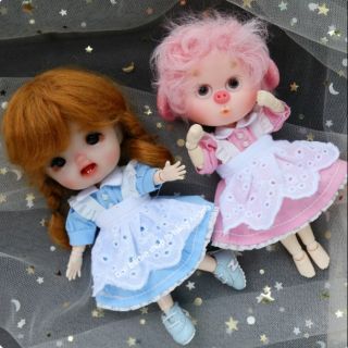 Đầm dễ thương cho búp bê barbie xinyi blythe 1/8 1/12 holala, baboliy