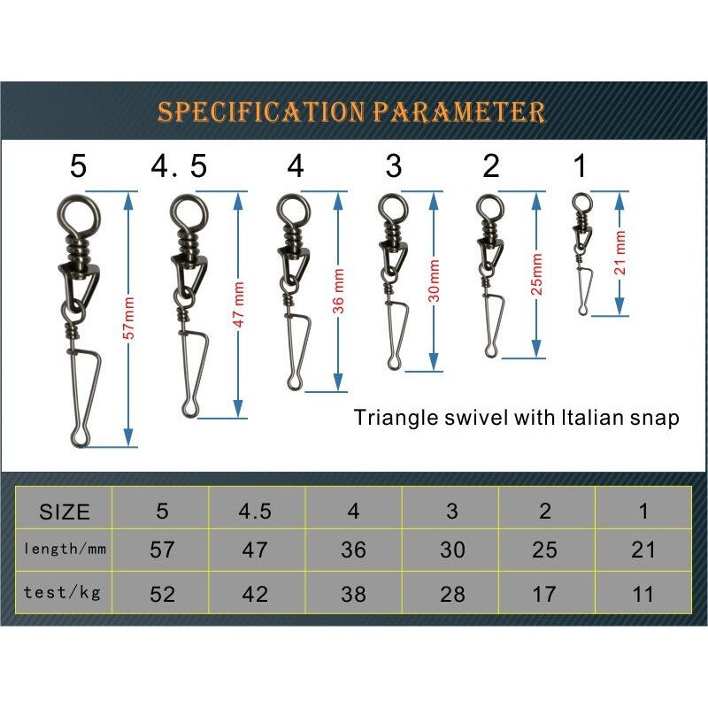 Set 20 khuyên phụ kiện cá kiểu tam giác chuyên dụng chất lượng cao