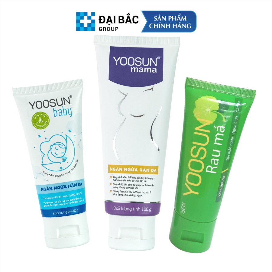 Kem bôi da Yoosun Rau Má mama baby ngừa mẩn ngứa viêm da lành vết rạn - Tuýp 25g/50g/100g