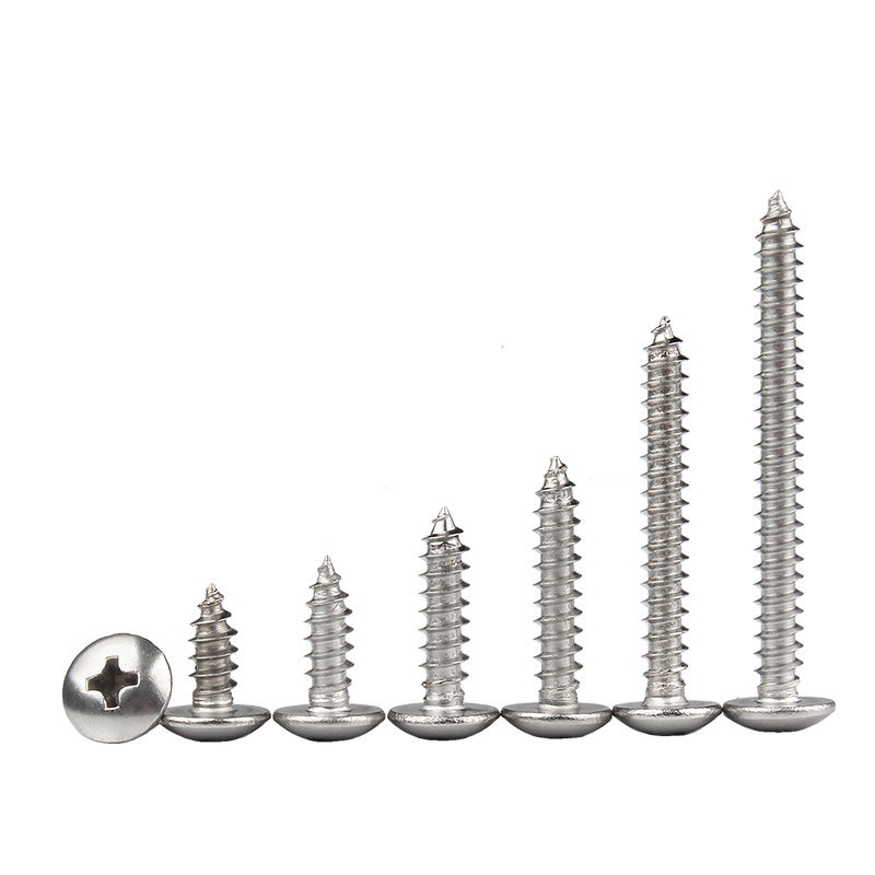 Ốc Vít Đầu Tròn đầu dù PAKE Bằng Thép Không Gỉ INOX 304 M2 M3 M4 M5 M6 Chuyên Dụng