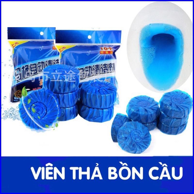 10 bịch.Sét 100 viên tẩy vệ sinh bồn cầu - Viên thả bồn cầu tẩy sạch Diệt khuẩn vết bẩn ở toilet Nhật Bản