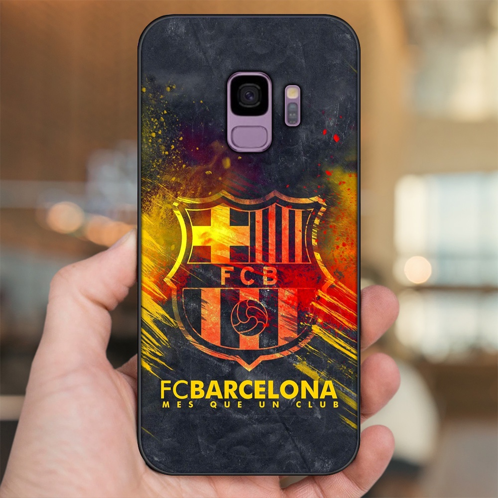 Ốp lưng Samsung S9 viền đen in hình Barcelona Barca