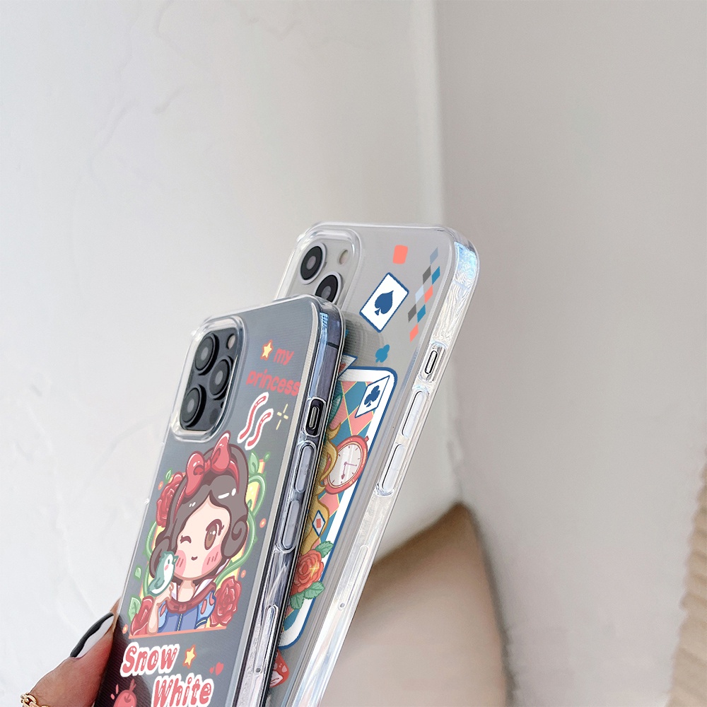 Ốp Điện Thoại Tpu Mềm Chống Sốc in Hình Công Chúa Disney Cho iPhone 11 12 13 pro max XS X XR XSMax 7 8 6 6s plus 5 4 SE 2020