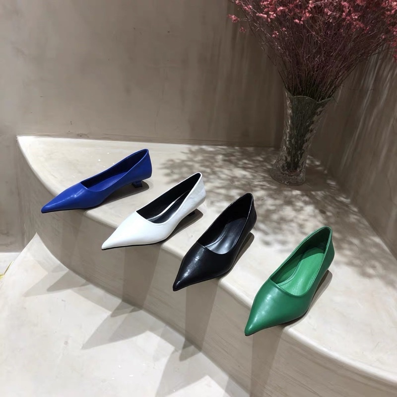 Giày mũi nhọn gót 3p mẫu mới 2021