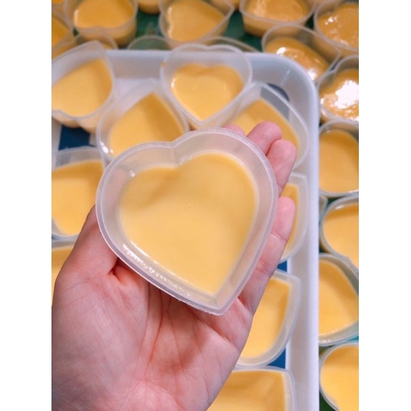 Combo 10 hủ bánh plan tim có nắp