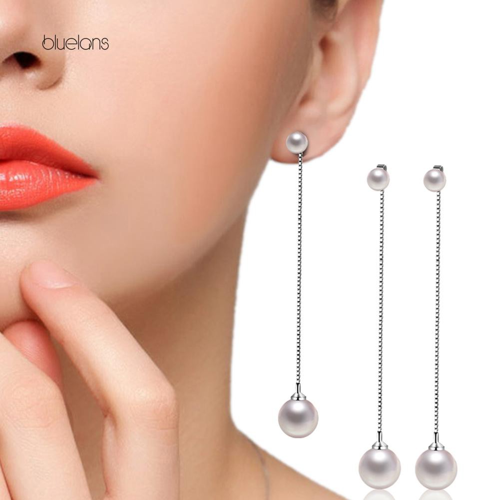 Khuyên tai ngọc trai dáng dài