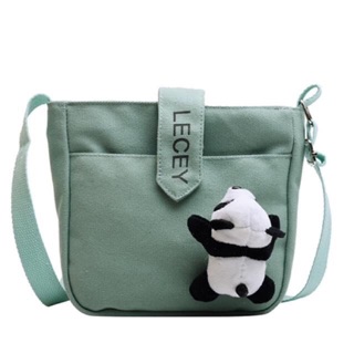 Túi xách tote vải đeo chéo