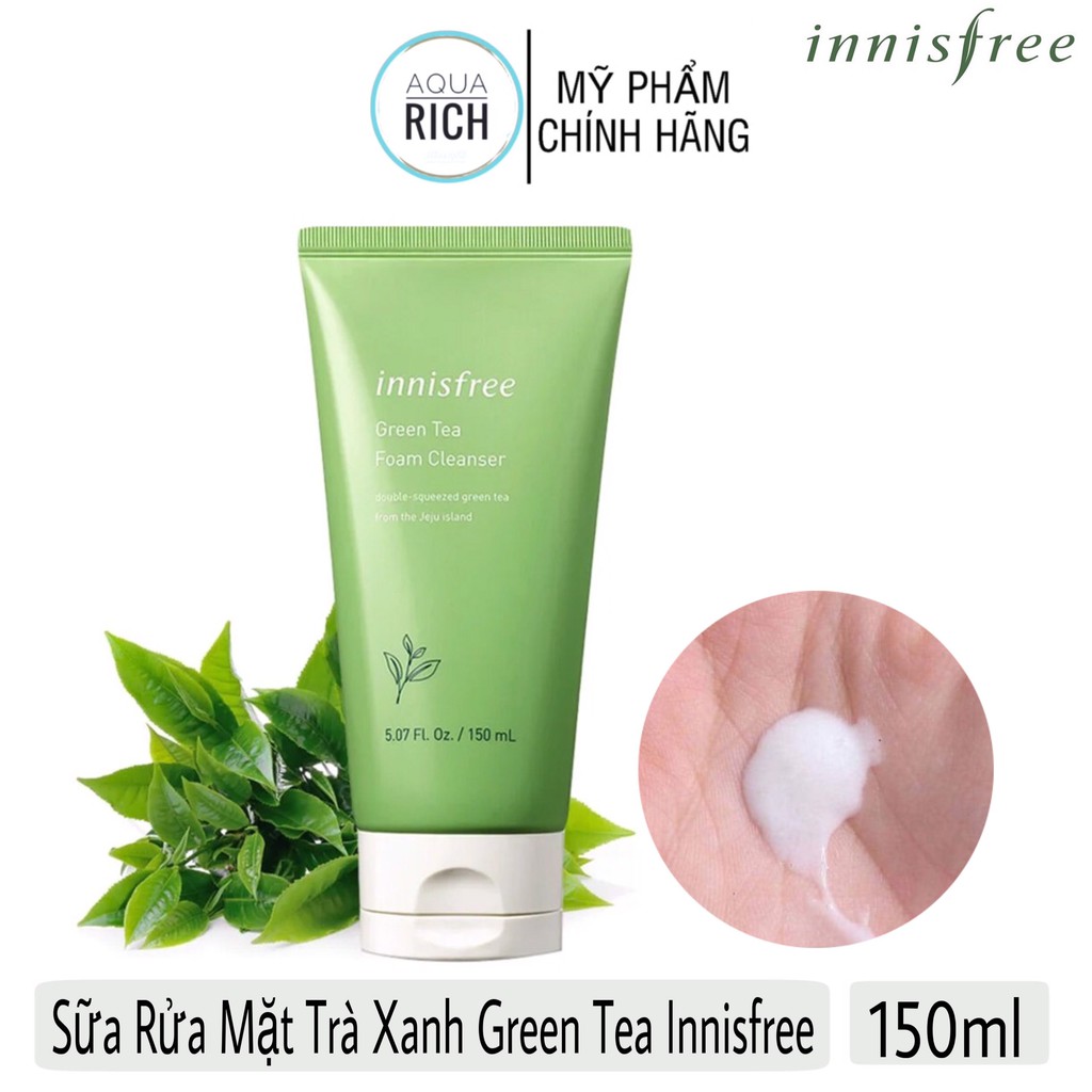 Sữa Rửa Mặt Trà Xanh Green Tea Innisfree 150ml ( no fake )