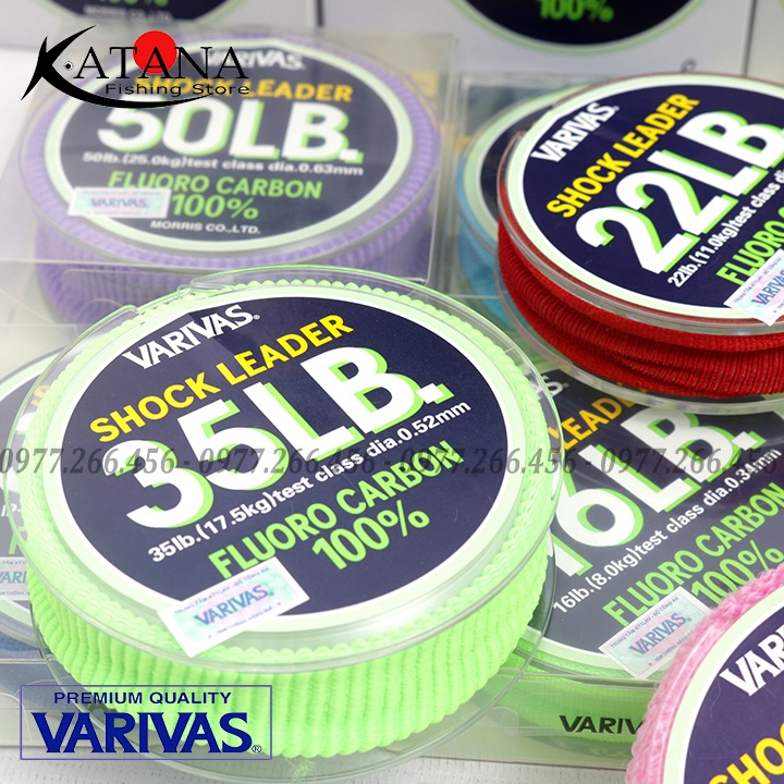Dây Câu Fluoro Carbon - Varivas Shock Leader - dây làm leader, làm thẻo