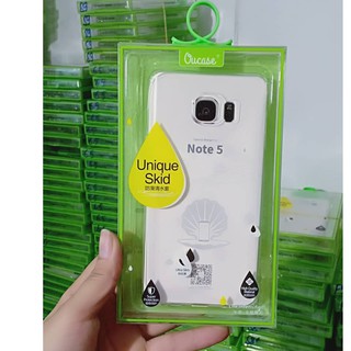 Ốp lưng silicone dẻo trong suốt SamSung Galaxy Note 5 chính hãng Ou Case, Vu Case